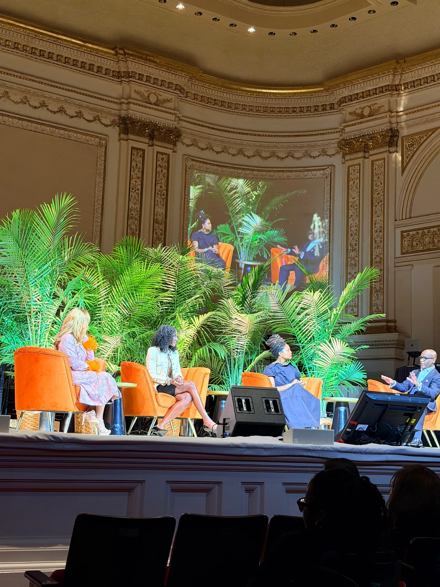 Panel on the Carnegie Hall stage