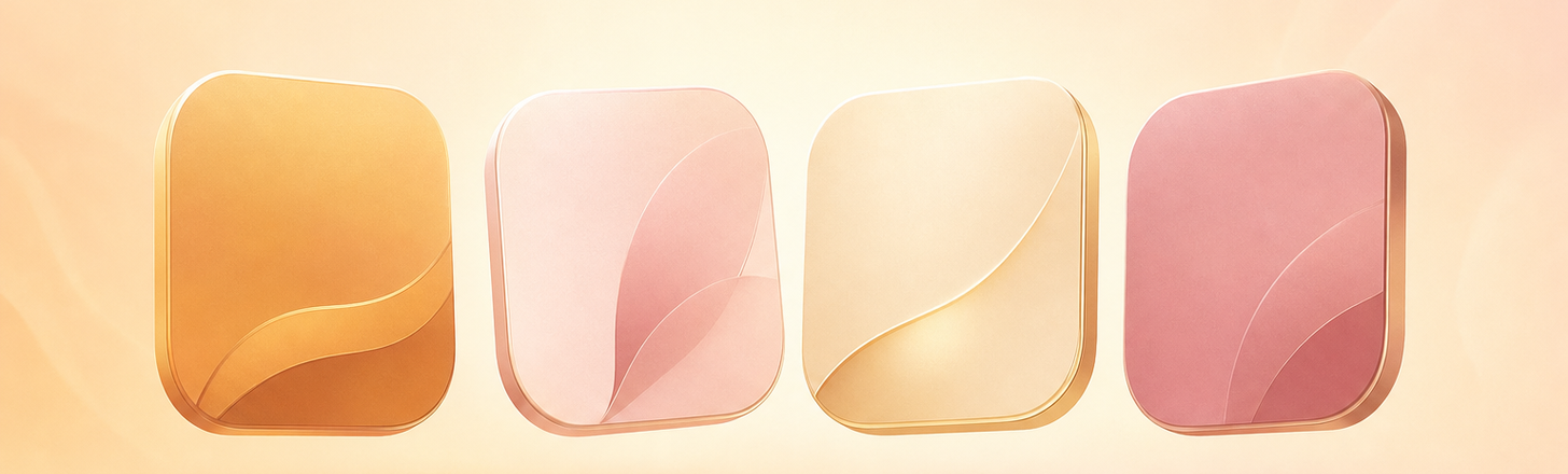 four app tiles in a row