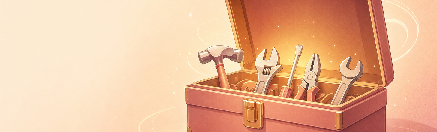 a tidy open toolbox