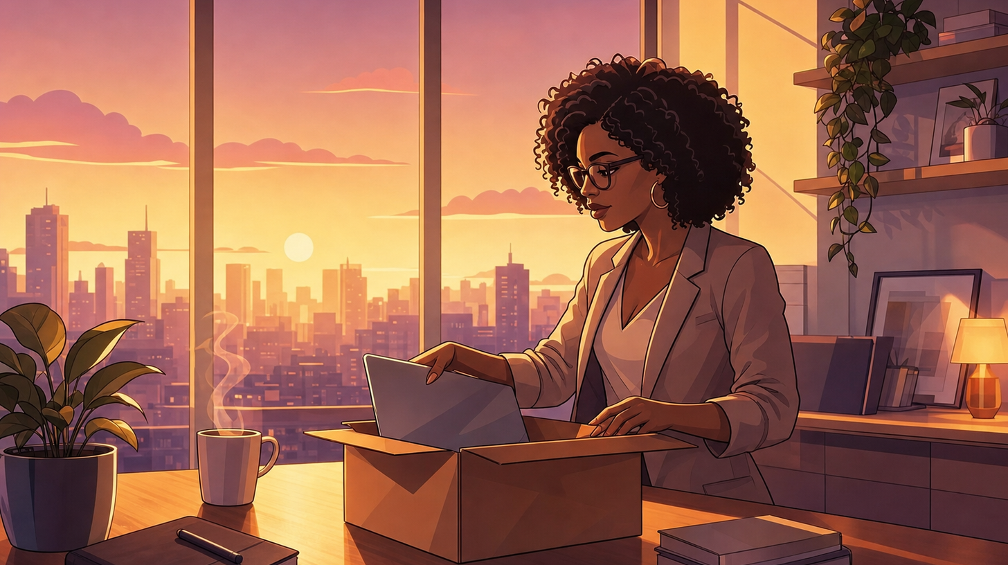 Kay moving her workflow into a new calm workspace