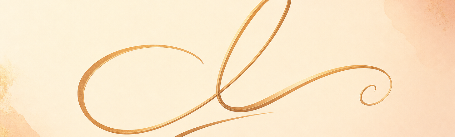 an elegant signature swirl