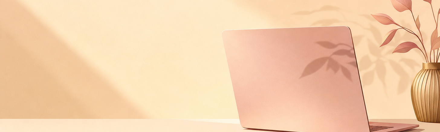 a tidy minimal desk